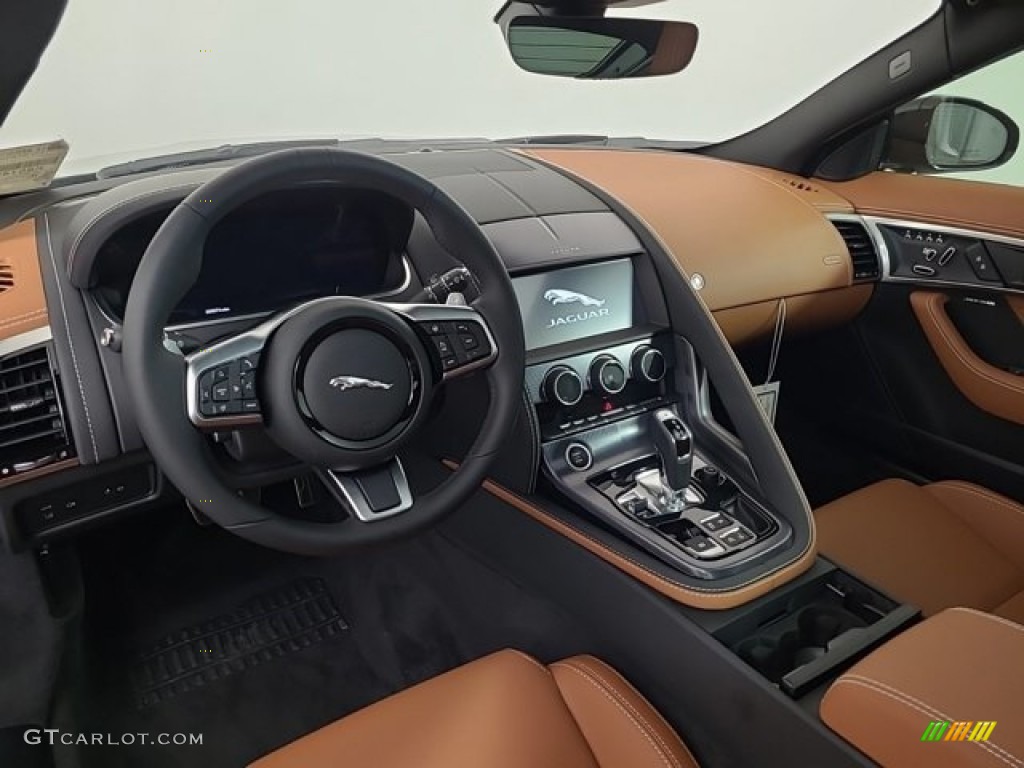 2024 Jaguar F-TYPE 450 R-Dynamic Coupe Tan w/Light Oyster Stitching Dashboard Photo #146489829