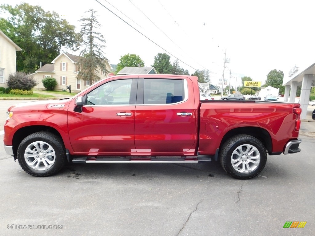 Radiant Red Tintcoat 2023 Chevrolet Silverado 1500 LTZ Crew Cab 4x4 Exterior Photo #146489849