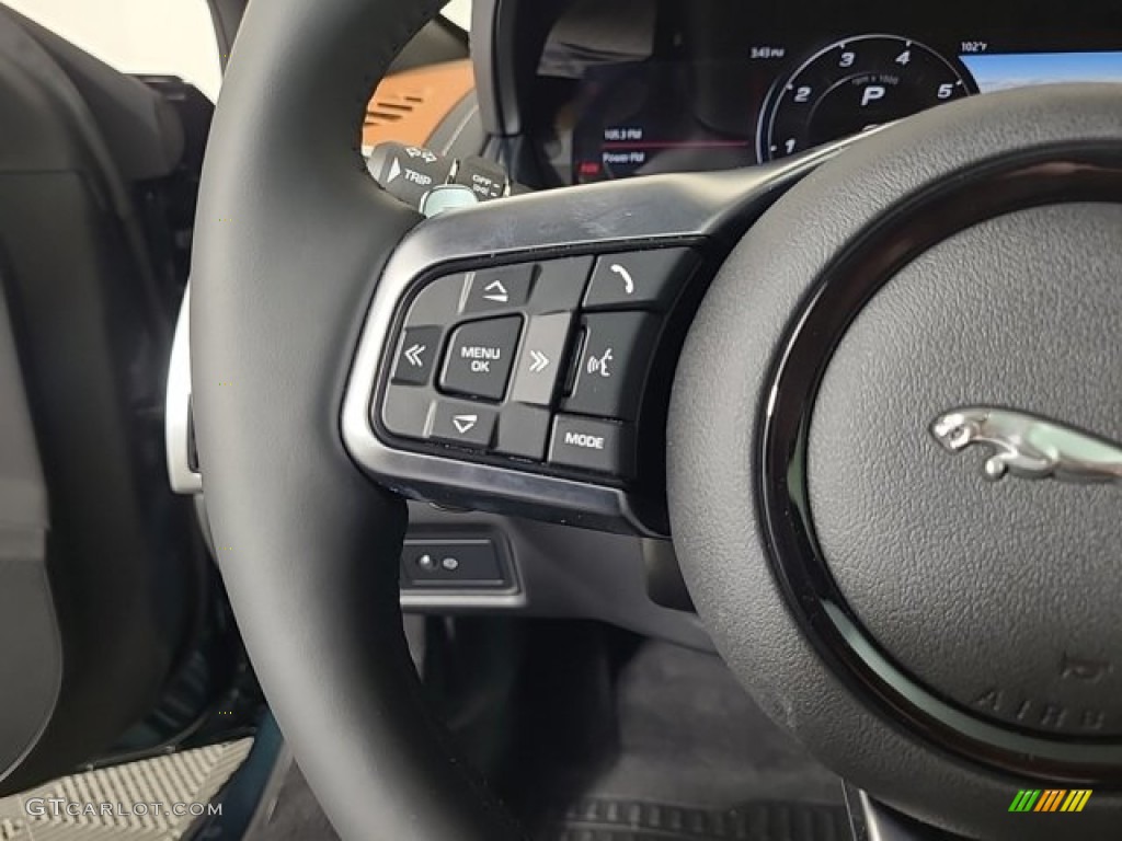 2024 Jaguar F-TYPE 450 R-Dynamic Coupe Tan w/Light Oyster Stitching Steering Wheel Photo #146490077