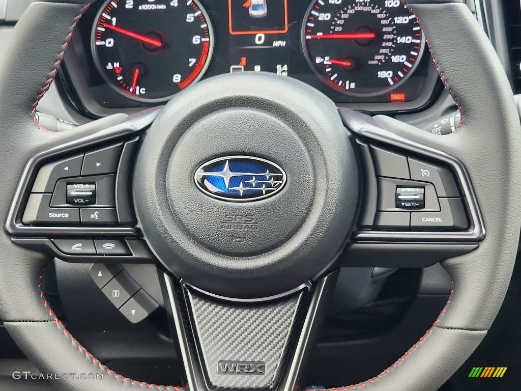 2023 Subaru WRX Premium Carbon Black Steering Wheel Photo #146490221