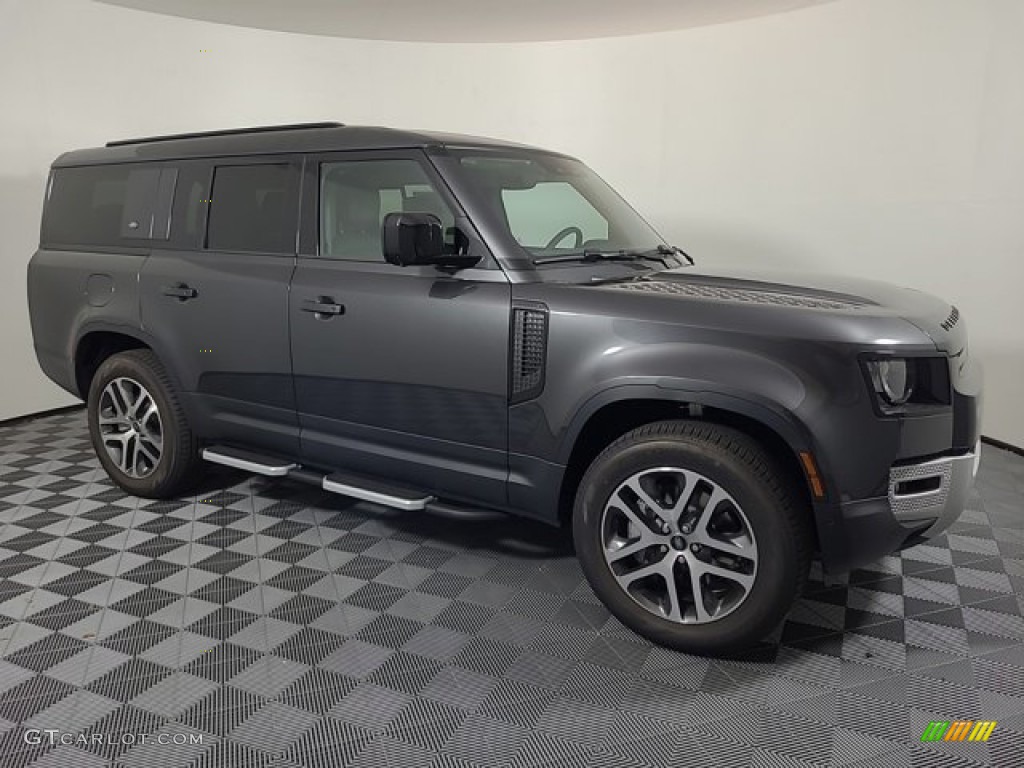 Carpathian Gray Metallic 2023 Land Rover Defender 130 SE Exterior Photo #146490447