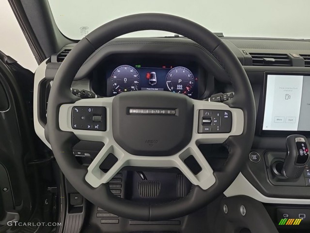 2023 Land Rover Defender 130 SE Ebony Steering Wheel Photo #146490535