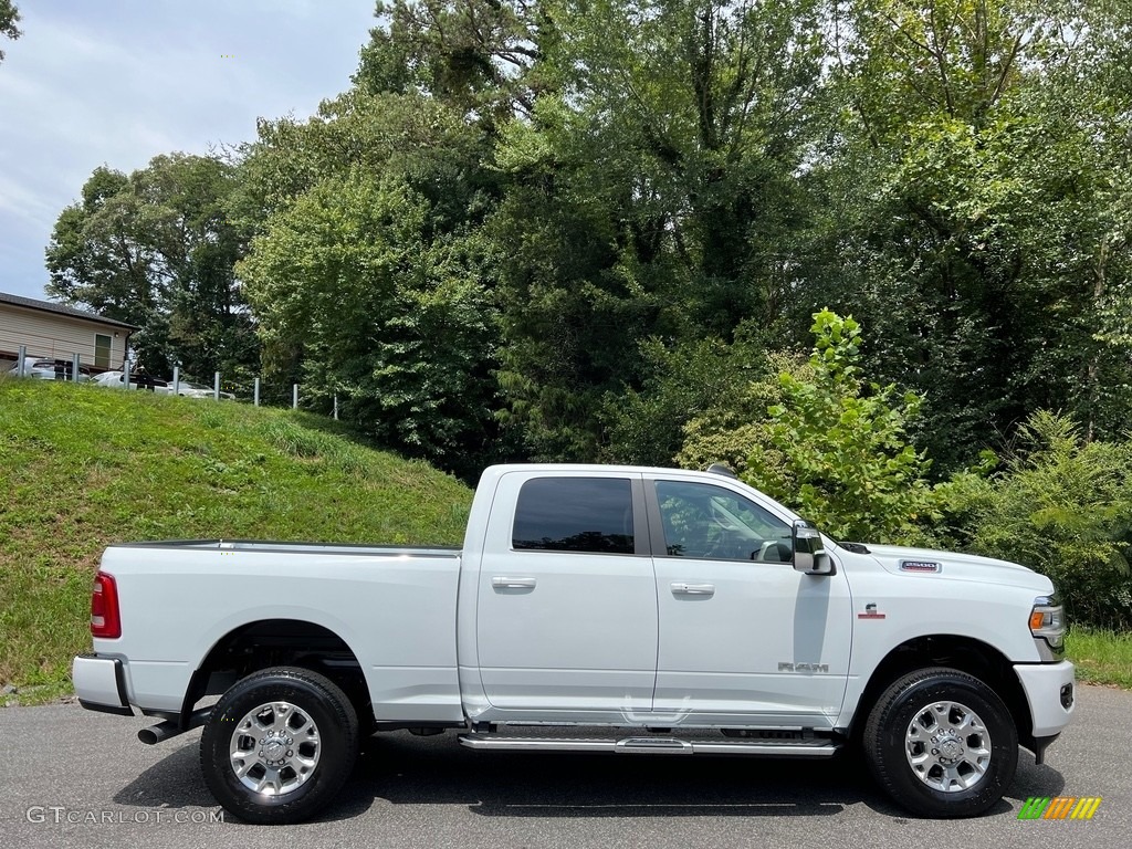Bright White 2024 Ram 2500 Laramie Crew Cab 4x4 Exterior Photo #146490547