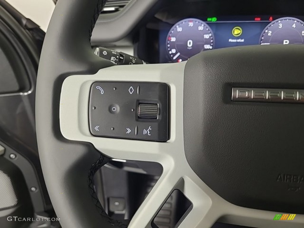 2023 Land Rover Defender 130 SE Ebony Steering Wheel Photo #146490553