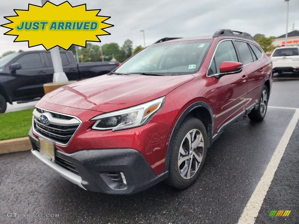 2020 Outback 2.5i Limited - Crimson Red Pearl / Slate Black photo #1