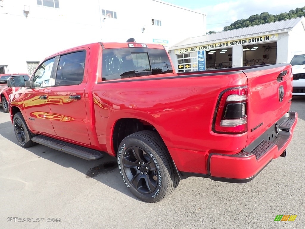 2023 1500 Big Horn Night Edition Crew Cab 4x4 - Flame Red / Black photo #3