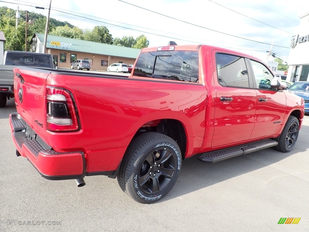 2023 1500 Big Horn Night Edition Crew Cab 4x4 - Flame Red / Black photo #6
