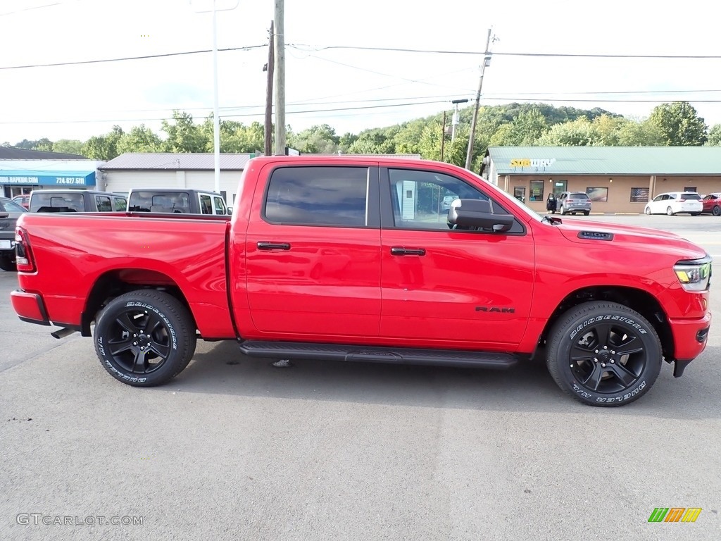 2023 1500 Big Horn Night Edition Crew Cab 4x4 - Flame Red / Black photo #7