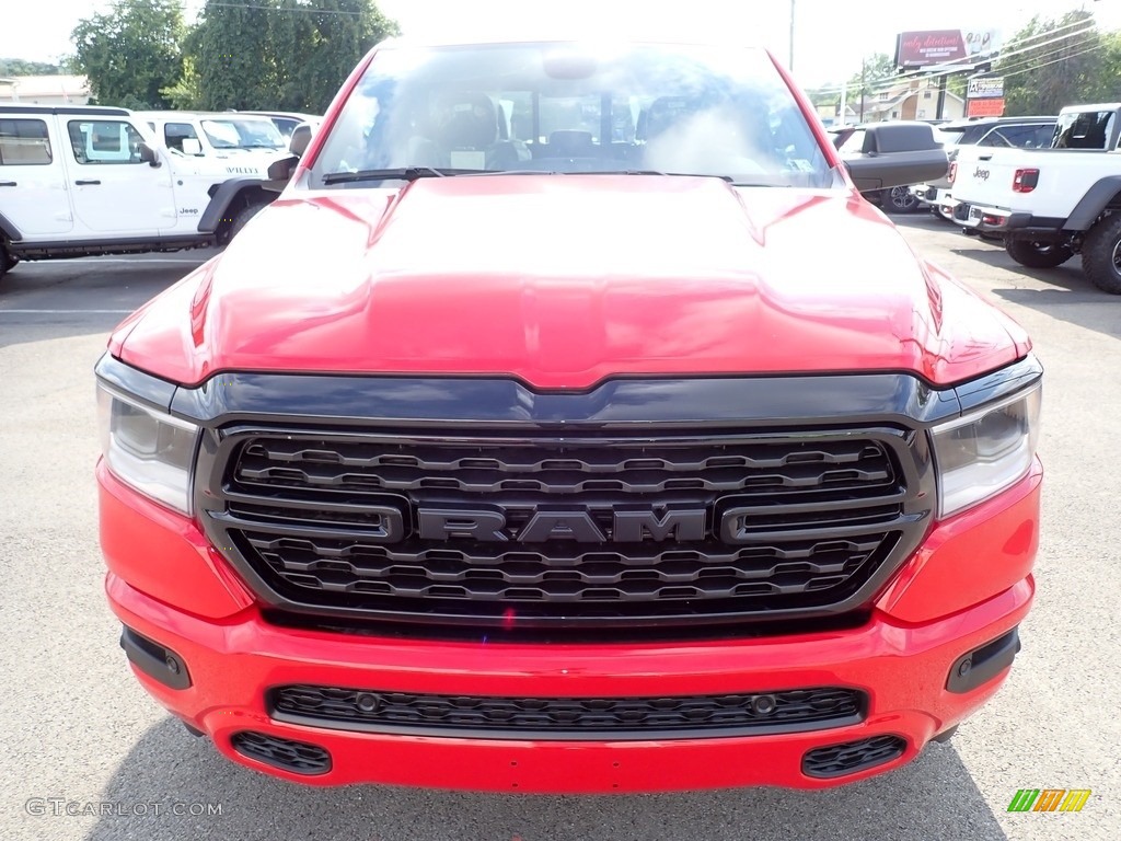 2023 1500 Big Horn Night Edition Crew Cab 4x4 - Flame Red / Black photo #9