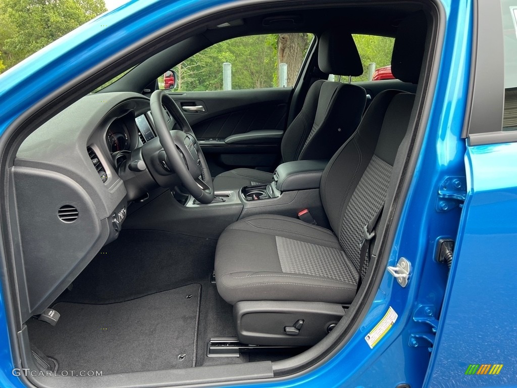 Black Interior 2023 Dodge Charger SXT Blacktop Photo #146491175