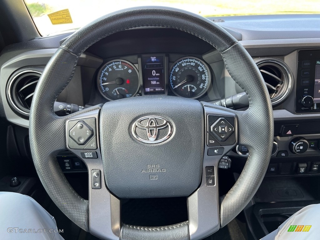2019 Toyota Tacoma TRD Off-Road Double Cab 4x4 TRD Graphite Steering Wheel Photo #146491506