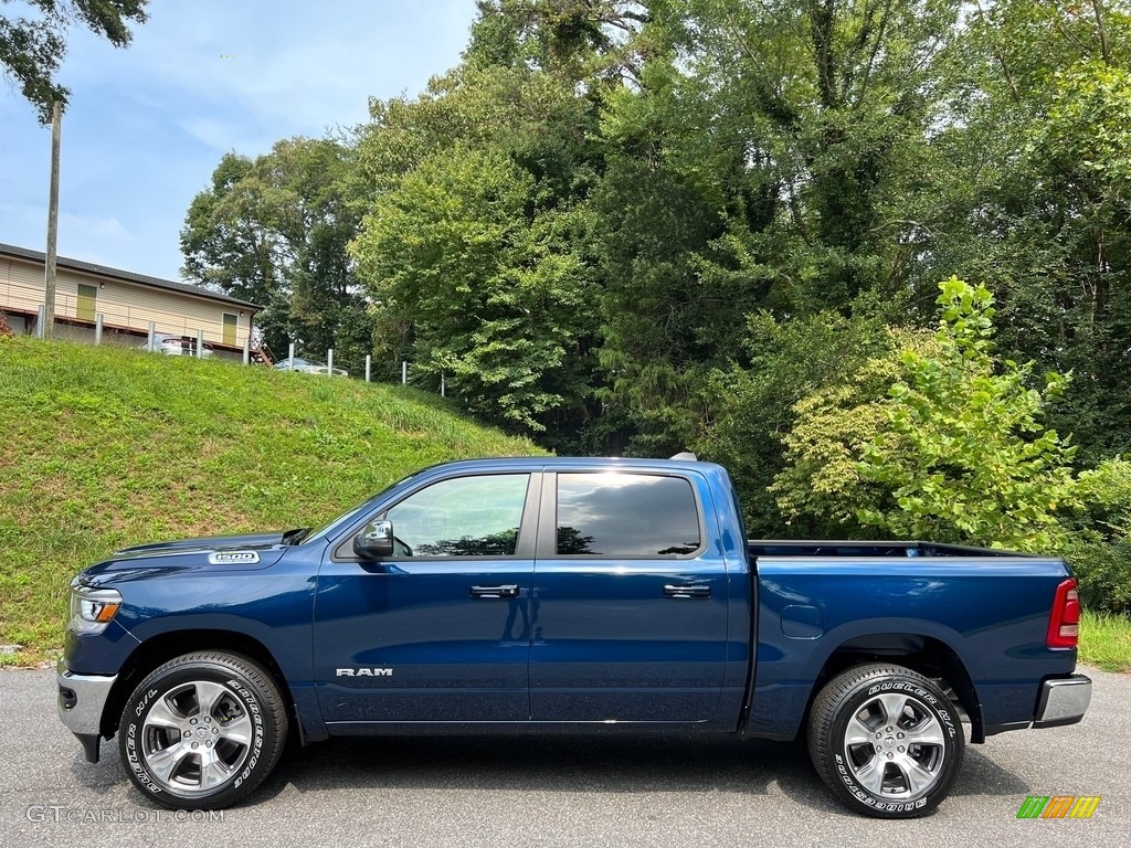 Patriot Blue Pearl 2024 Ram 1500 Laramie Crew Cab 4x4 Exterior Photo #146491687
