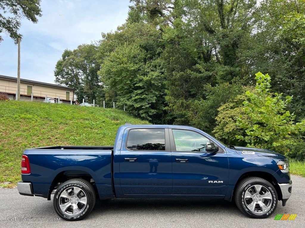 Patriot Blue Pearl 2024 Ram 1500 Laramie Crew Cab 4x4 Exterior Photo #146491748