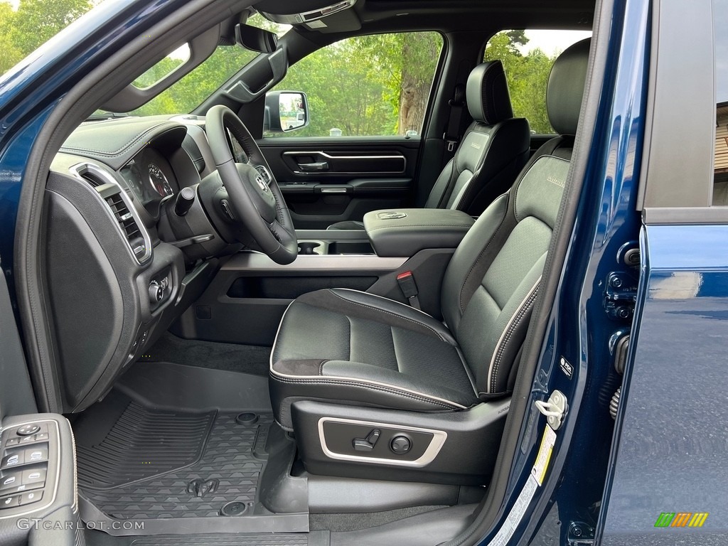 Black Interior 2024 Ram 1500 Laramie Crew Cab 4x4 Photo #146491853