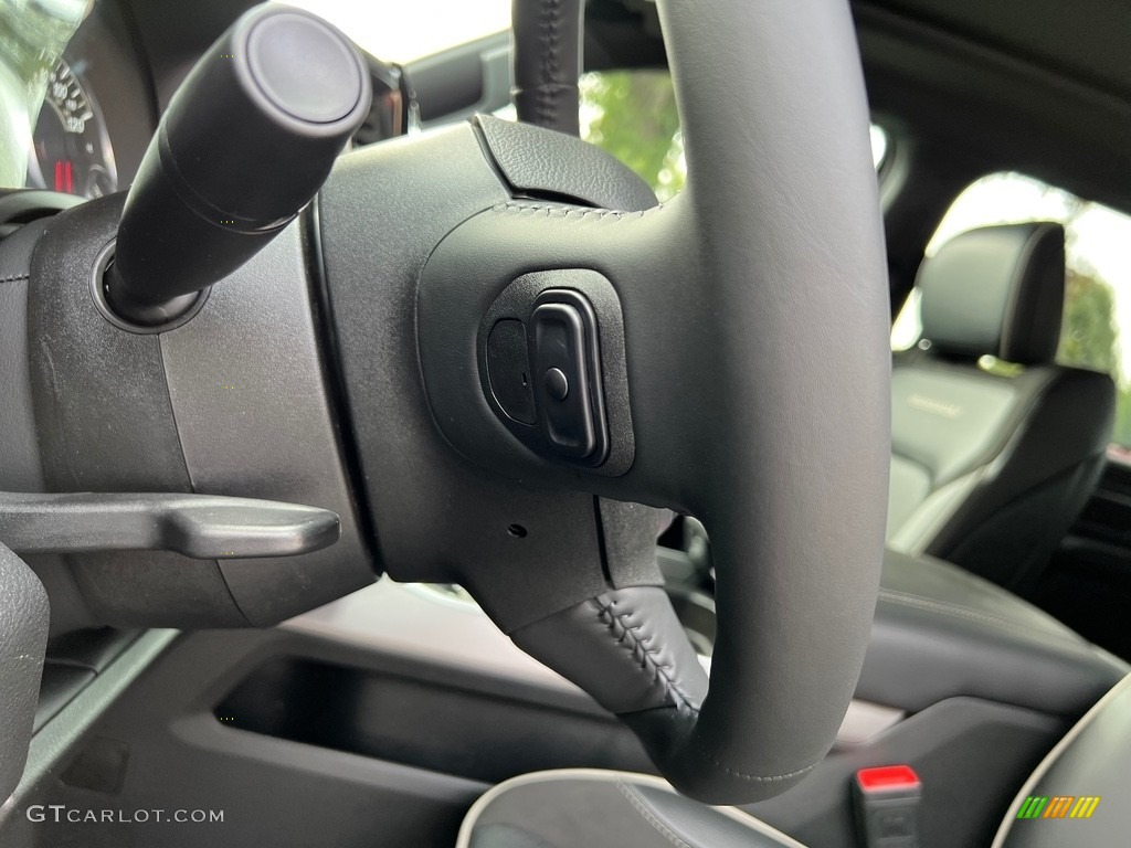 2024 Ram 1500 Laramie Crew Cab 4x4 Black Steering Wheel Photo #146491884