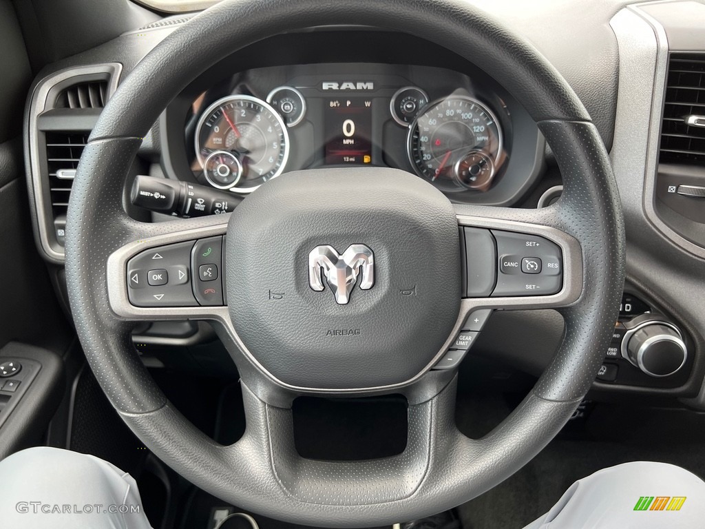 2024 Ram 1500 Tradesman Crew Cab 4x4 Black Steering Wheel Photo #146492491