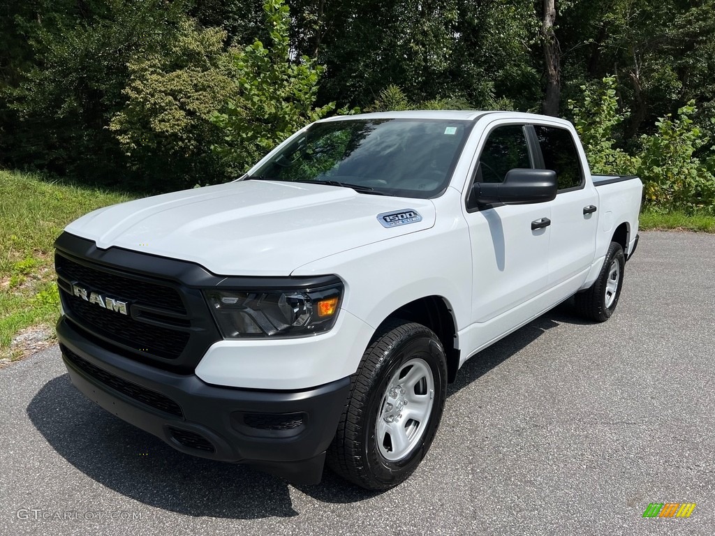 Bright White 2024 Ram 1500 Tradesman Crew Cab 4x4 Exterior Photo #146492653