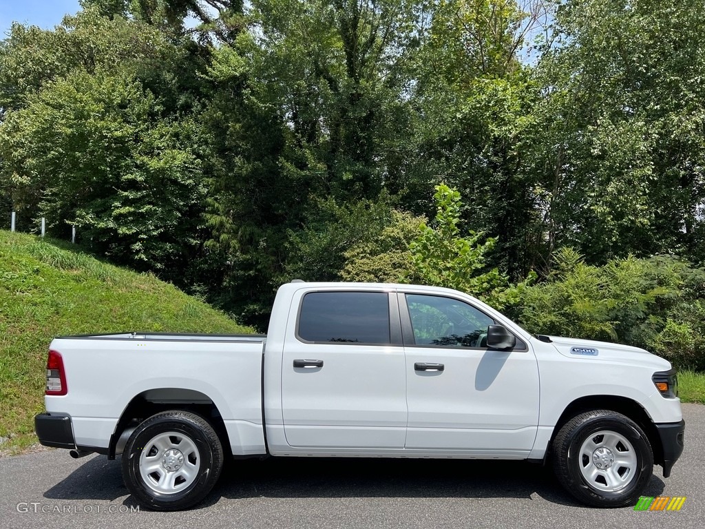 Bright White 2024 Ram 1500 Tradesman Crew Cab 4x4 Exterior Photo #146492701
