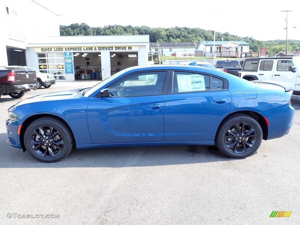 2023 Charger SXT AWD Blacktop - Frostbite / Black photo #2