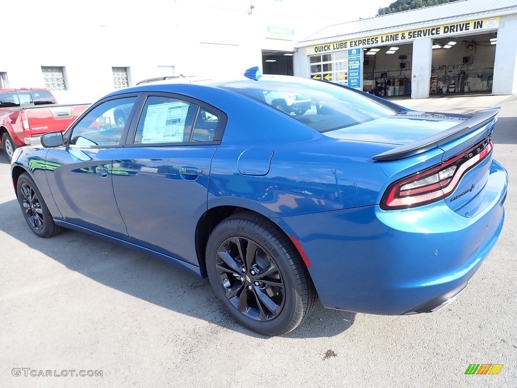 2023 Charger SXT AWD Blacktop - Frostbite / Black photo #3