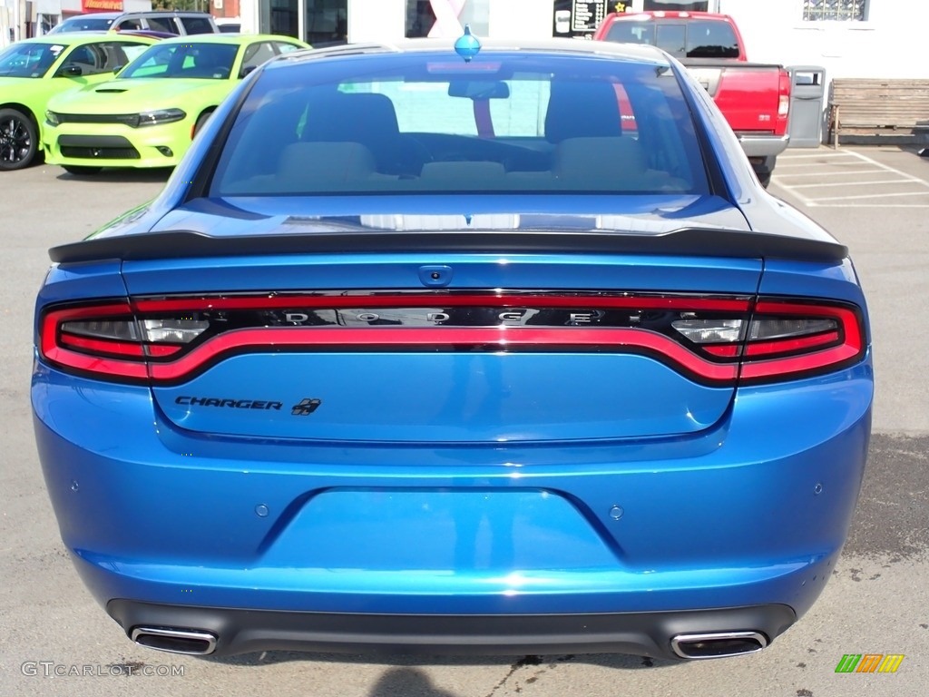 2023 Charger SXT AWD Blacktop - Frostbite / Black photo #4
