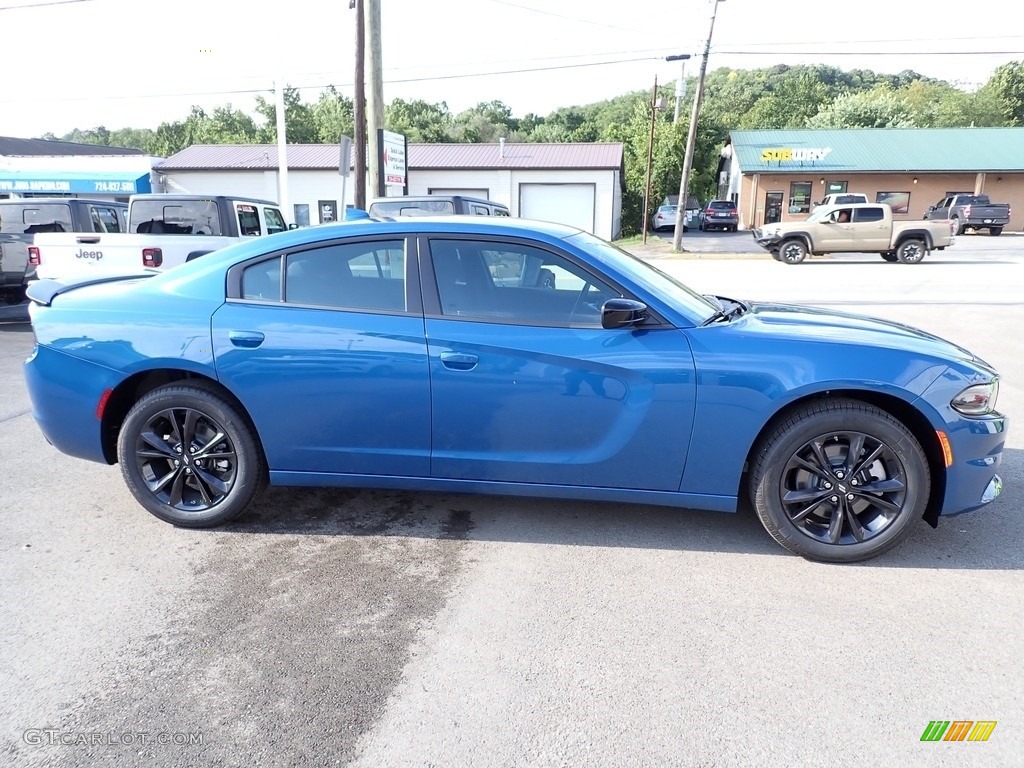 2023 Charger SXT AWD Blacktop - Frostbite / Black photo #7