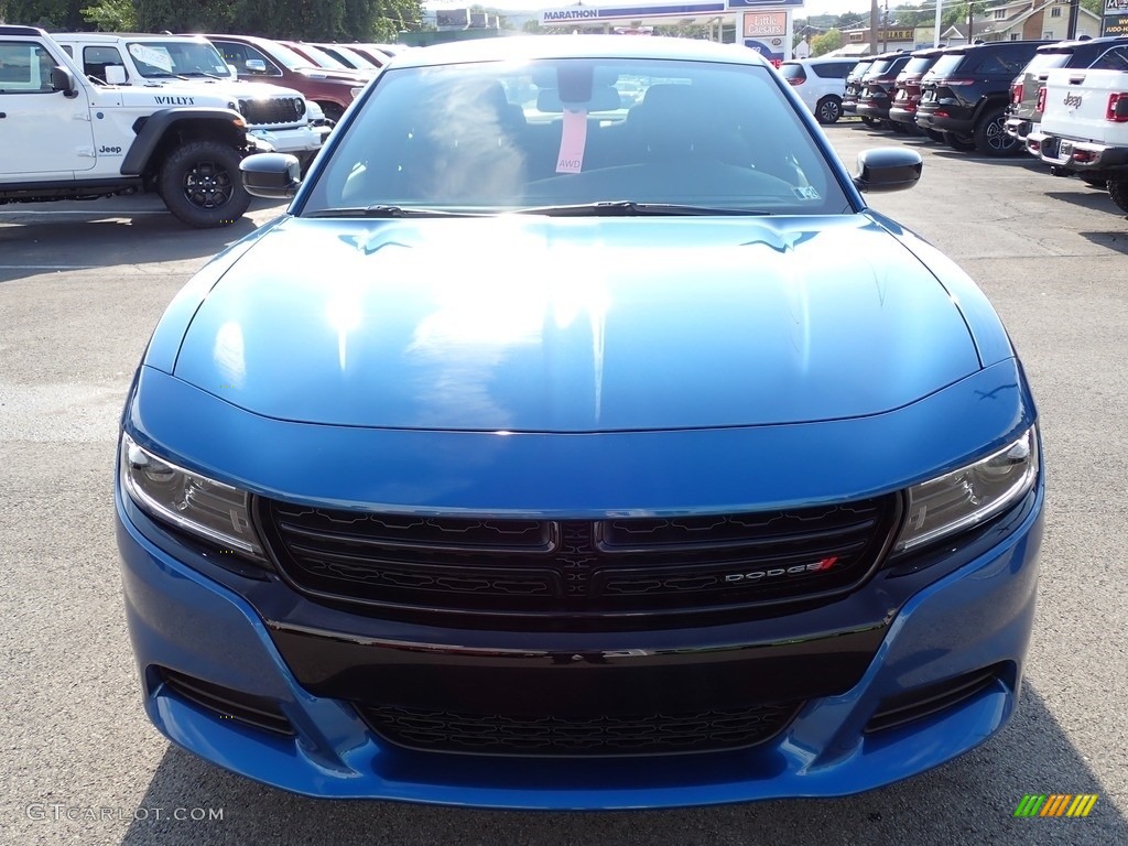 2023 Charger SXT AWD Blacktop - Frostbite / Black photo #9