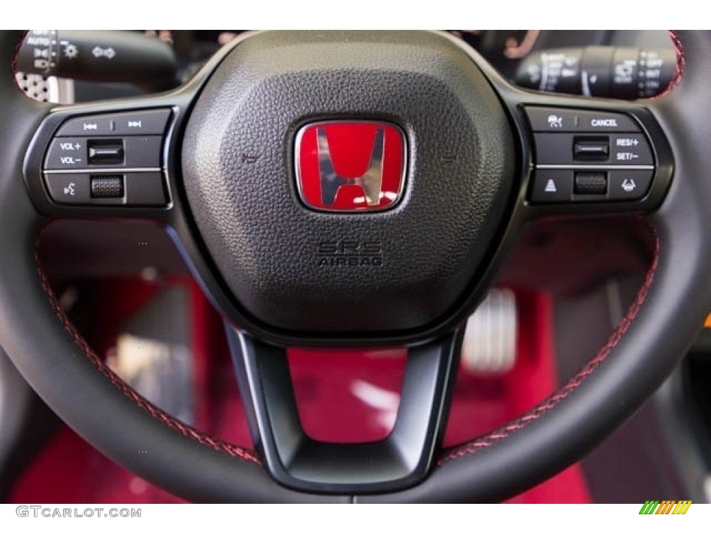 2023 Honda Civic Type R Black/Red Steering Wheel Photo #146493193