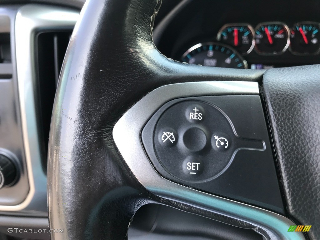 2018 Chevrolet Silverado 1500 LT Double Cab 4x4 Jet Black Steering Wheel Photo #146493211