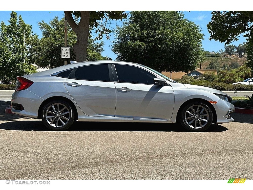 Lunar Silver Metallic 2021 Honda Civic EX Sedan Exterior Photo #146494714