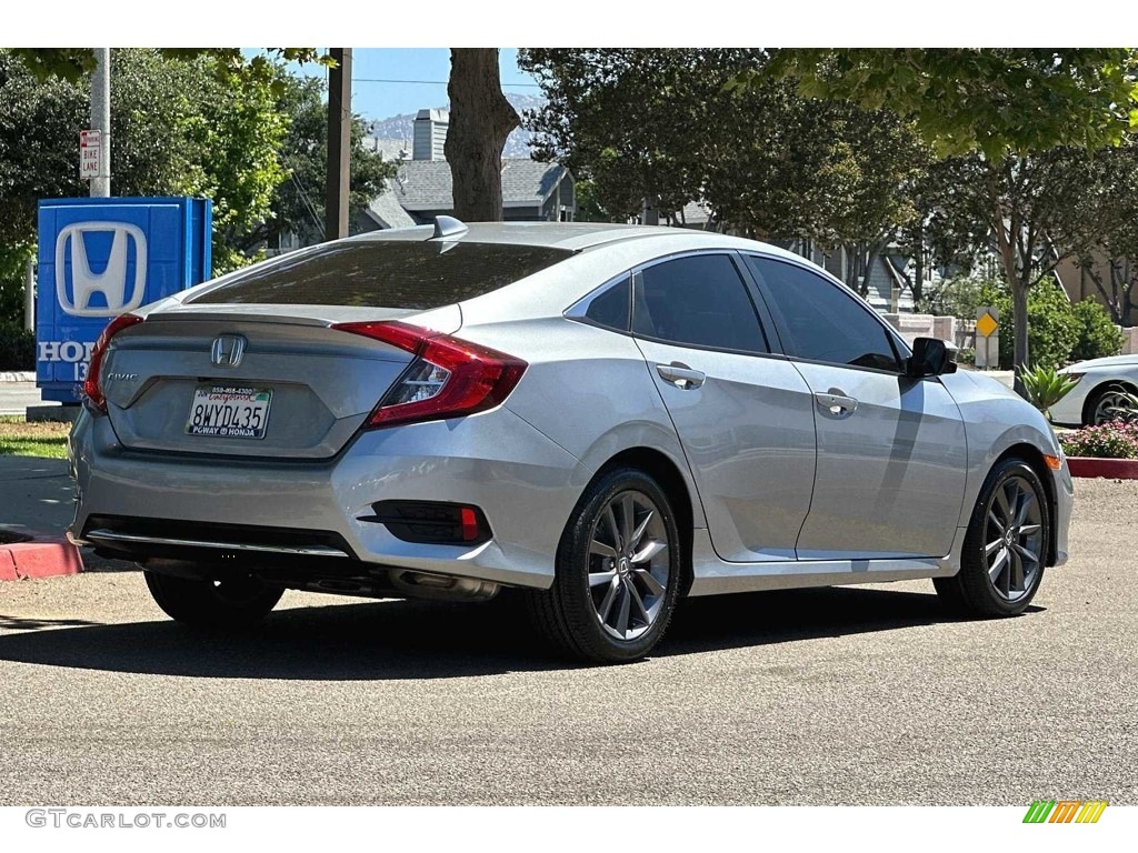 Lunar Silver Metallic 2021 Honda Civic EX Sedan Exterior Photo #146494747