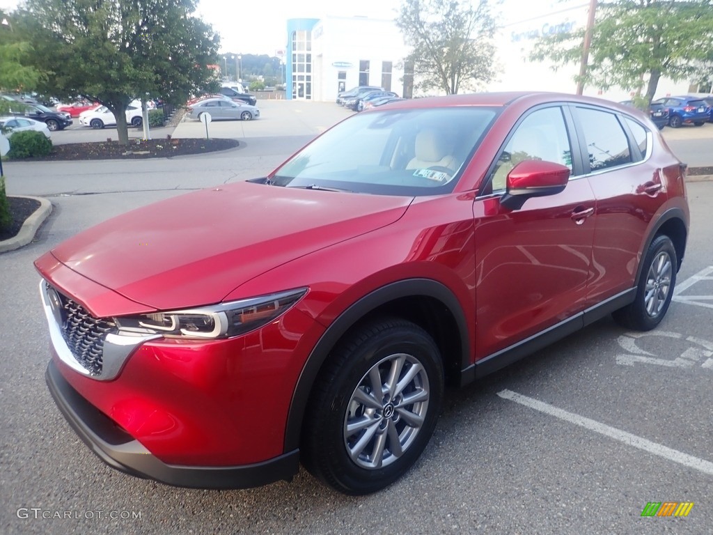 2023 CX-5 S Preferred AWD - Soul Red Crystal Metallic / Parchment photo #7