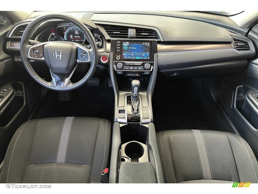 Black Interior 2021 Honda Civic EX Sedan Photo #146494999