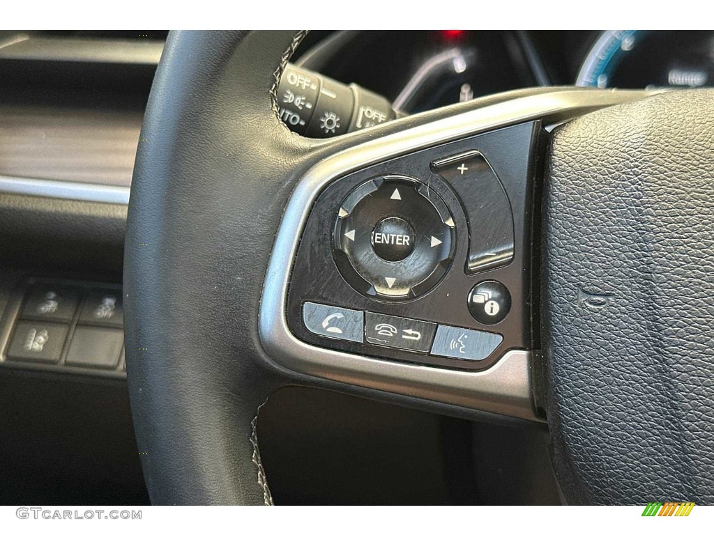 2021 Honda Civic EX Sedan Black Steering Wheel Photo #146495227
