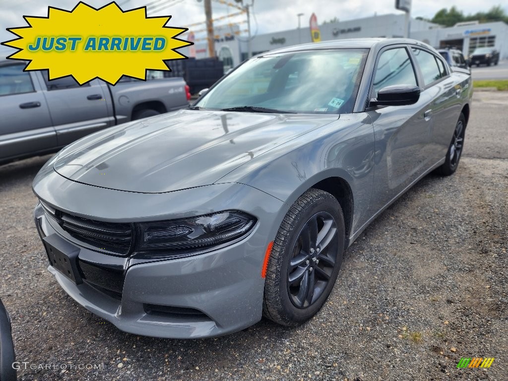 2019 Charger SXT AWD - Destroyer Gray / Black photo #1