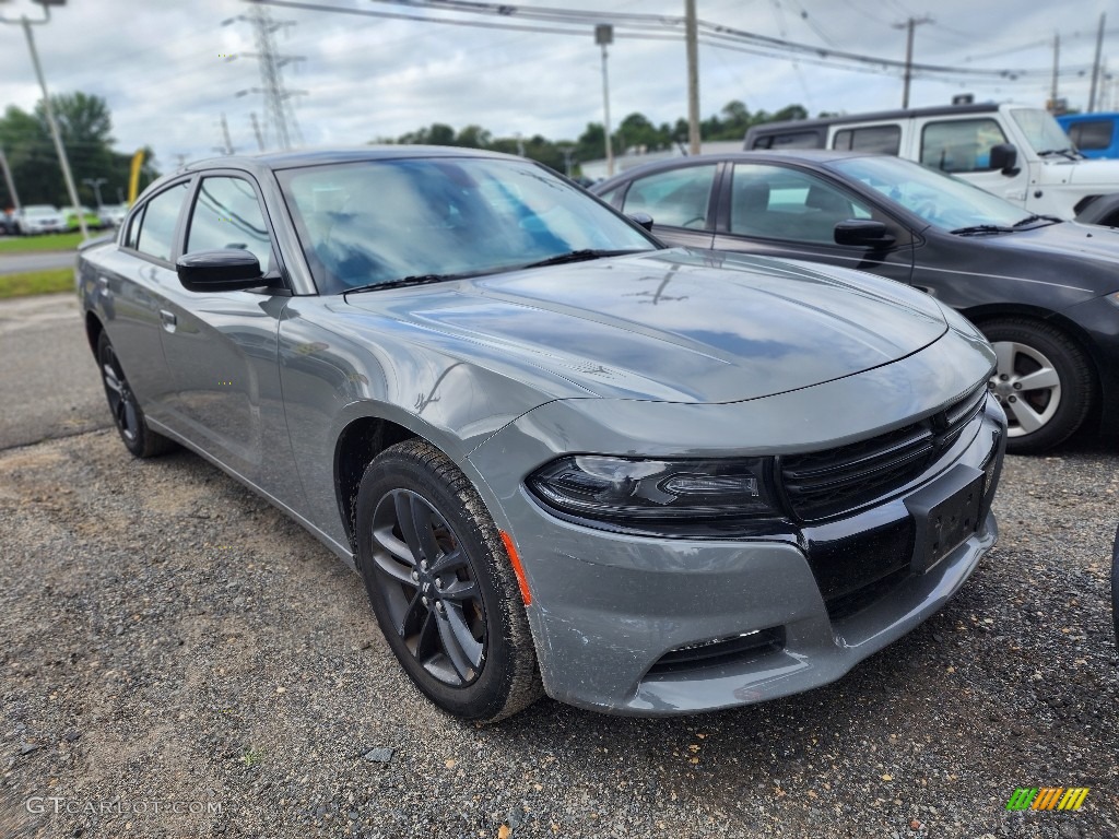 2019 Charger SXT AWD - Destroyer Gray / Black photo #2