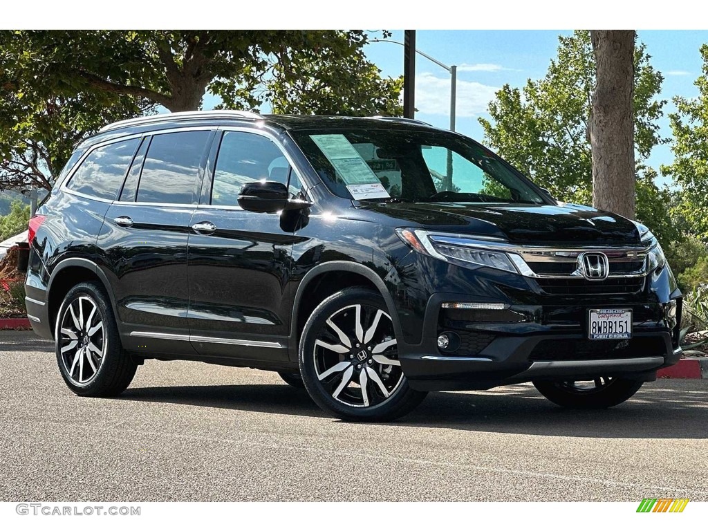 2021 Pilot Elite AWD - Crystal Black Pearl / Black photo #2