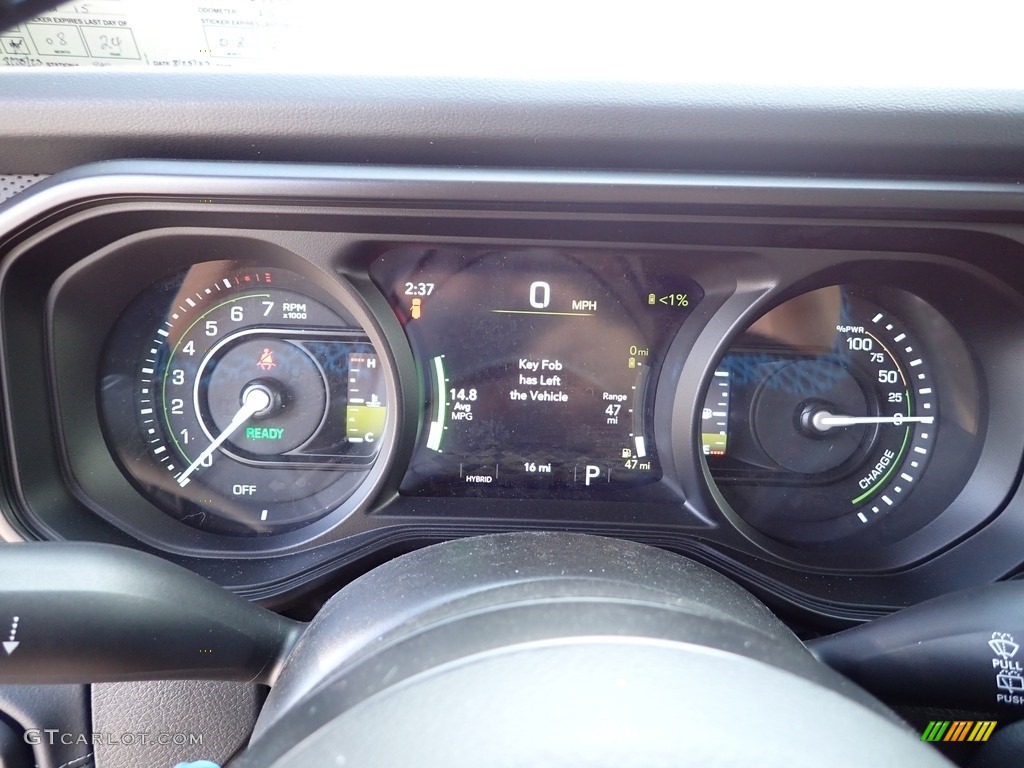2024 Jeep Wrangler 4-Door Rubicon 4xe Hybrid Gauges Photo #146495554