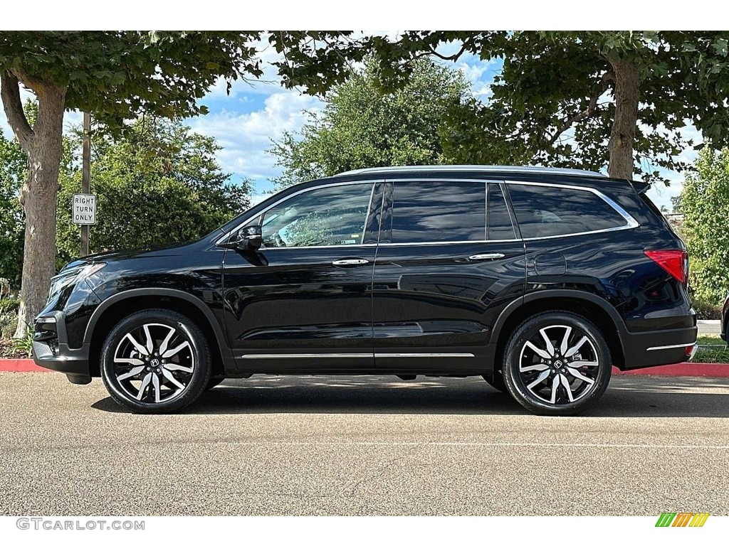 2021 Pilot Elite AWD - Crystal Black Pearl / Black photo #7