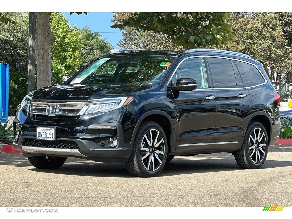 2021 Pilot Elite AWD - Crystal Black Pearl / Black photo #8