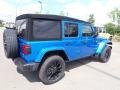 2024 Hydro Blue Pearl Jeep Wrangler 4-Door Sahara 4xe Hybrid  photo #5