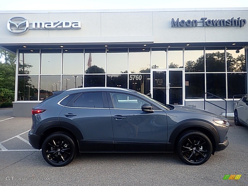 2023 CX-30 S Carbon Edition AWD - Polymetal Gray Metallic / Red photo #1