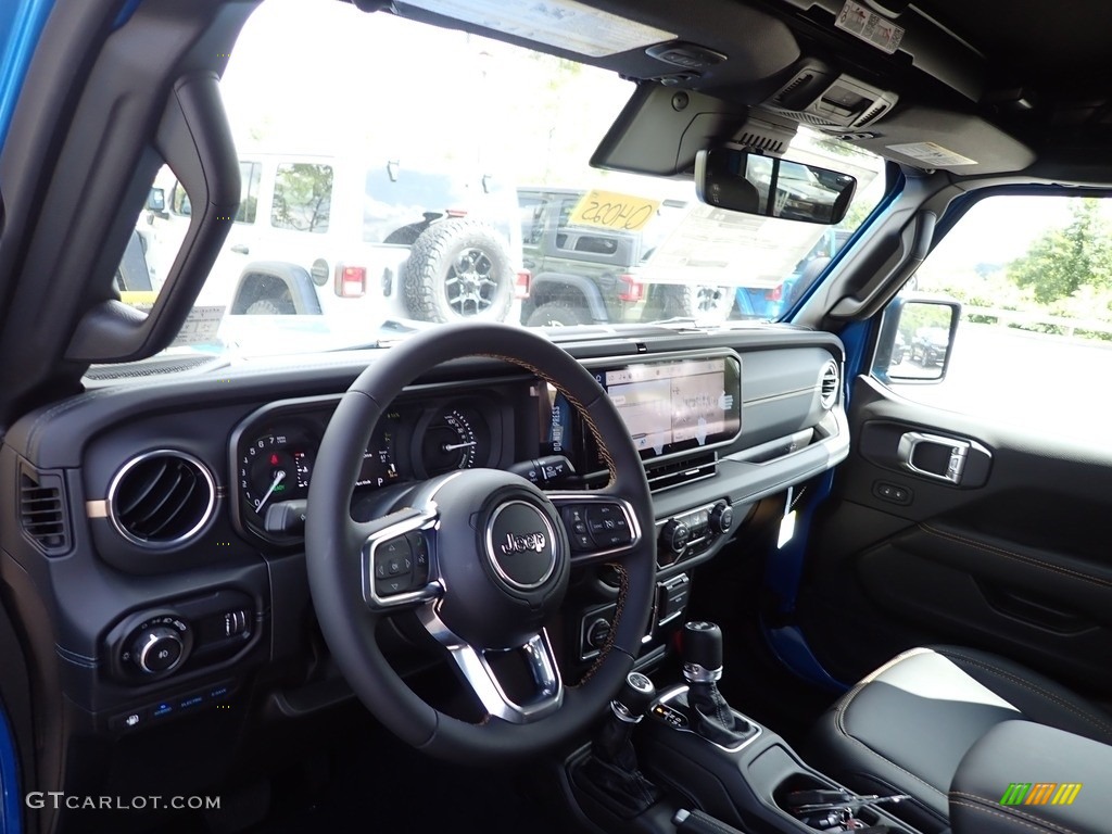 2024 Wrangler 4-Door Sahara 4xe Hybrid - Hydro Blue Pearl / Black photo #13