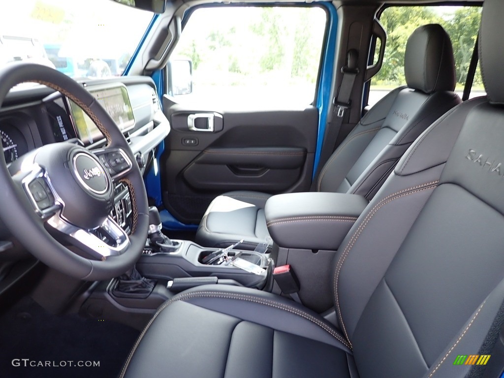 2024 Wrangler 4-Door Sahara 4xe Hybrid - Hydro Blue Pearl / Black photo #14