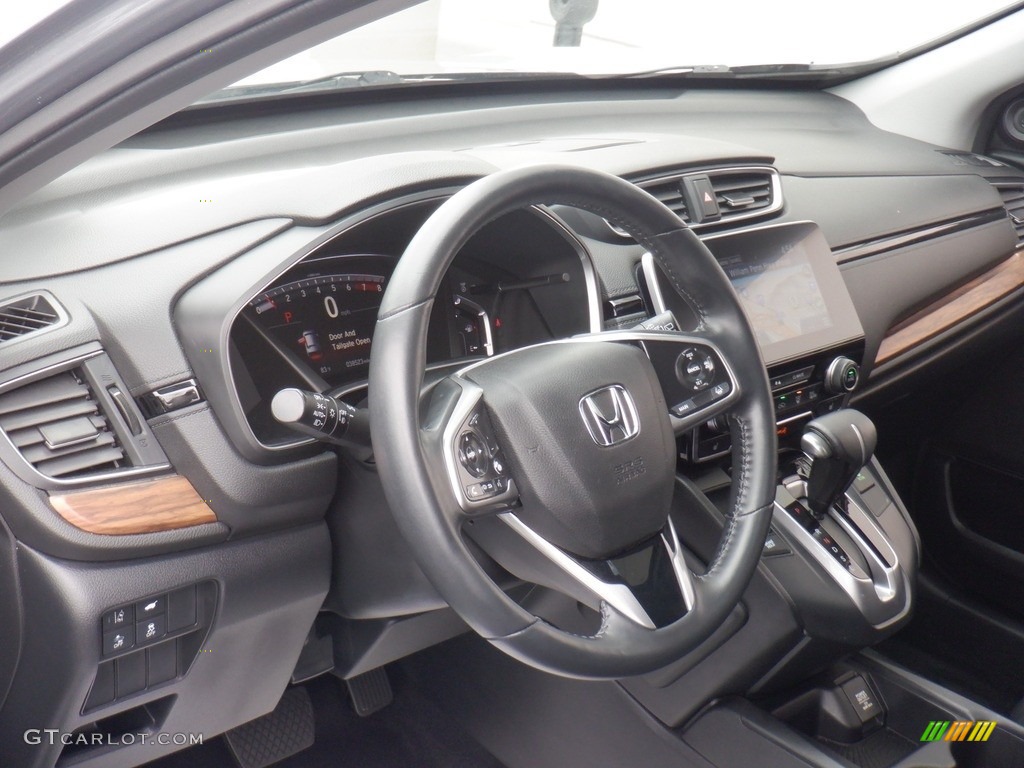 2019 Honda CR-V Touring AWD Black Dashboard Photo #146496067