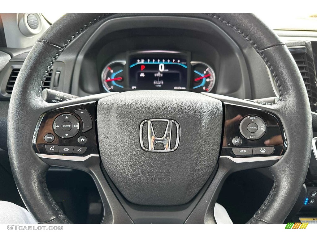 2021 Pilot Elite AWD - Crystal Black Pearl / Black photo #27