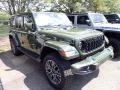 2024 Sarge Green Jeep Wrangler 4-Door High Altitude 4xe Hybrid  photo #3