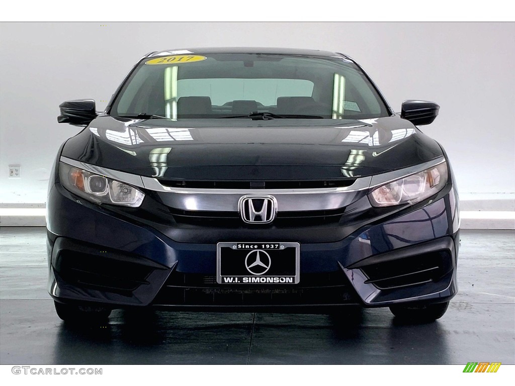2017 Civic EX Sedan - Cosmic Blue Metallic / Gray photo #2