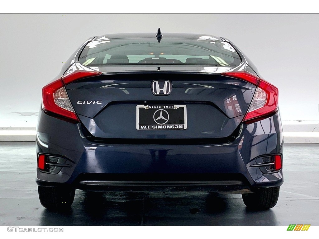 2017 Civic EX Sedan - Cosmic Blue Metallic / Gray photo #3