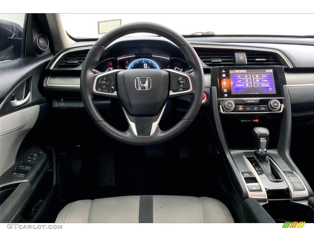 2017 Civic EX Sedan - Cosmic Blue Metallic / Gray photo #4